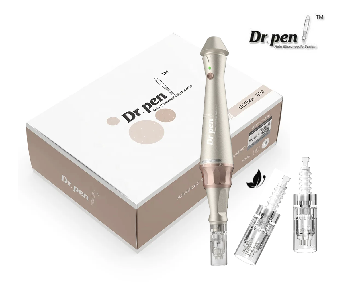 Dr. Pen Ultima E30 Wireless Microneedling Pen PMU Pen Dual-Use with 12Pcs (2X 12P 10X 36) Cartridges Derma Pen for Skin Care & Permanent Makeup ULTIMA-E30KIT-UK