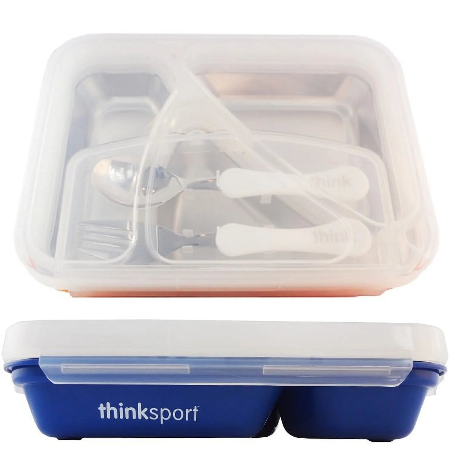 Thinksport GO2 Container Lunch Box 304 Stainless Steel BPA Free With Fork, spoon Hot and Cool Ideal For School, Work, Travel, Camping