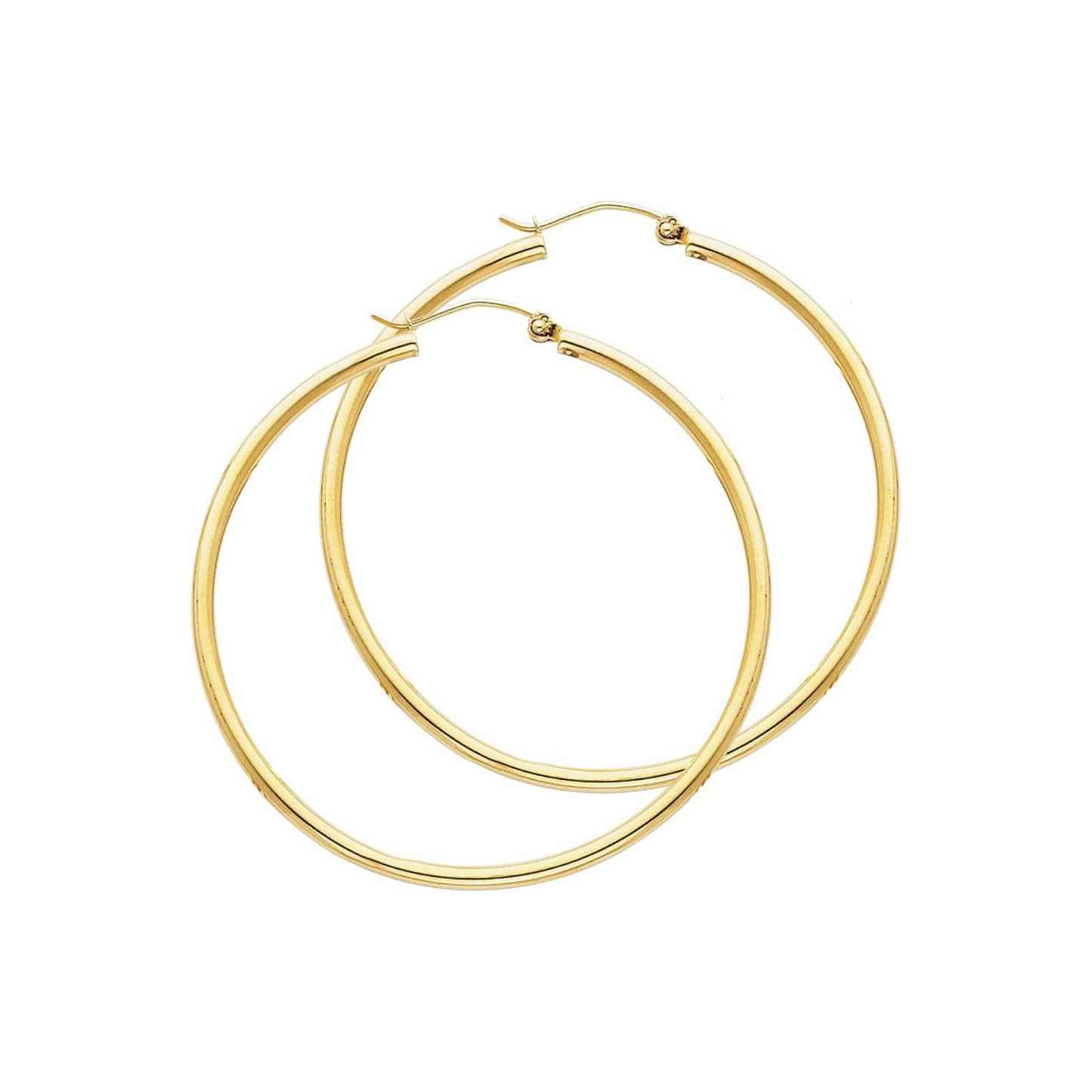 GoldChic Women's Gold Plated Steel Hoop Earrings Large / Small Ring Ear Girl Hop Earrings Stainless Steel