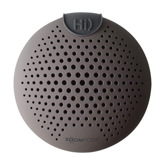 Like A New Boompods Soundclip Wireless Portable Bluetooth Speaker - Alexa Built-In Pocket Speaker, IPX6 Waterproof Rating, Small Indoor/Outdoor Speakers, Great for Garden/Bathroom/Travel, Grey