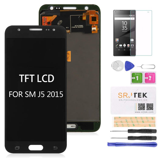 TFT for Samsung Galaxy J5 2015 Screen Replacement for Samsung J5 2015 LCD Digitizer Repair Kits for Samsung J500 Touch Screen Display Assembly Replacement(Black)