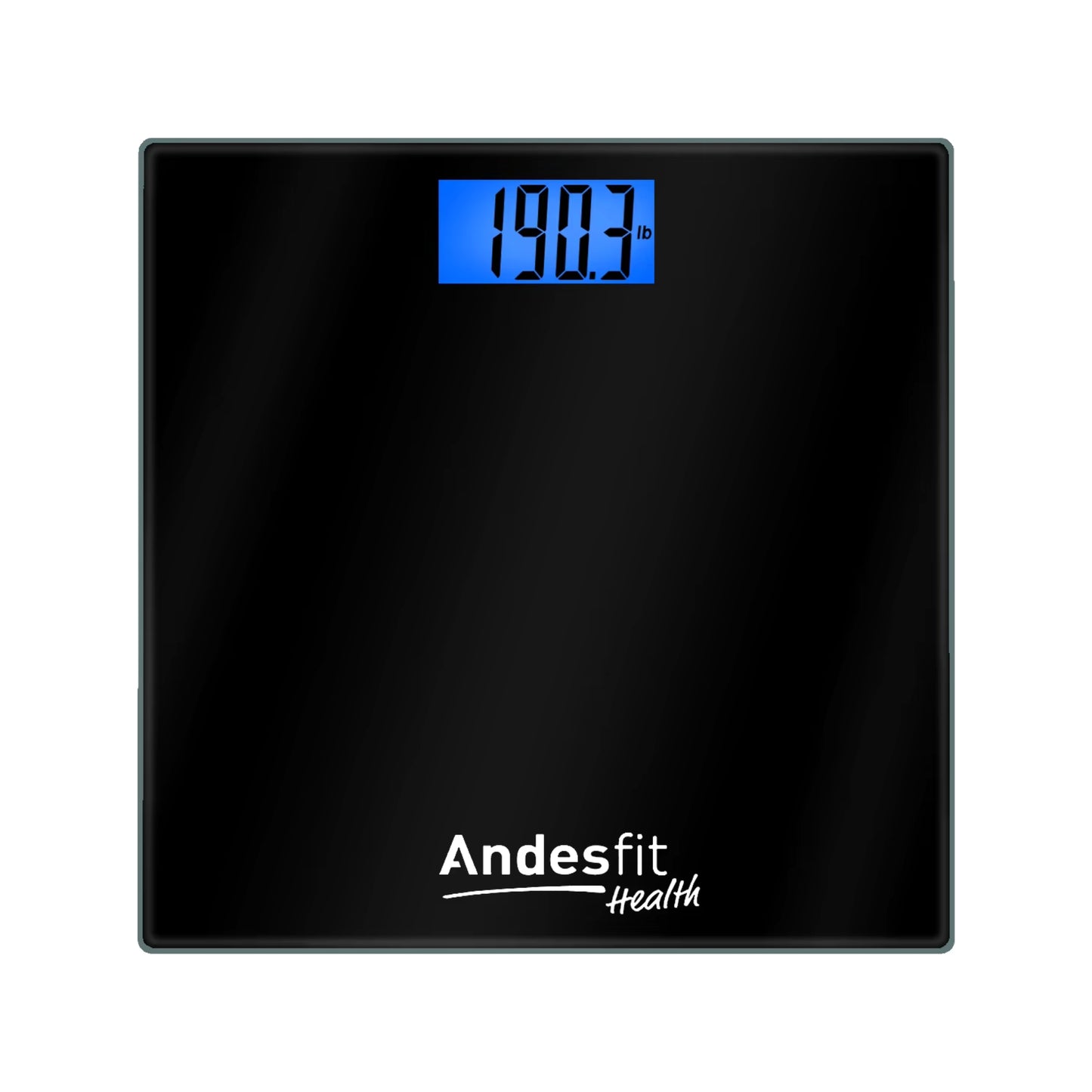 Andesfit Health ADF-B883 Wireless Portable Electronic Weight Scale Digital Body Fat Scale for Home Use Weighing Scale Electronic Bath Scales with High Precision Sensors Accurate Weight BLACK