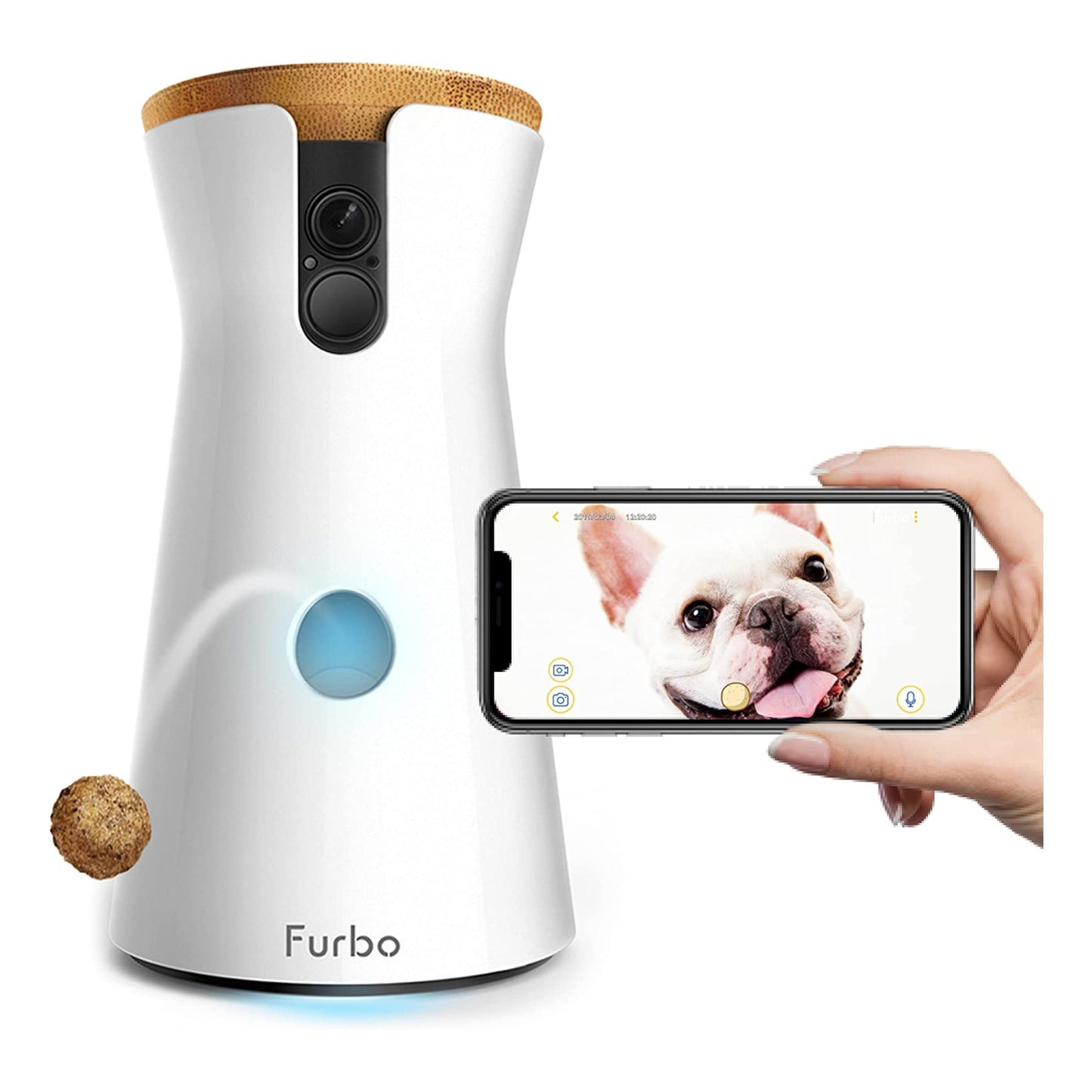 Furbo Dog Camera Treat Tossing Full HD Wifi Pet Camera and 2-Way Audio