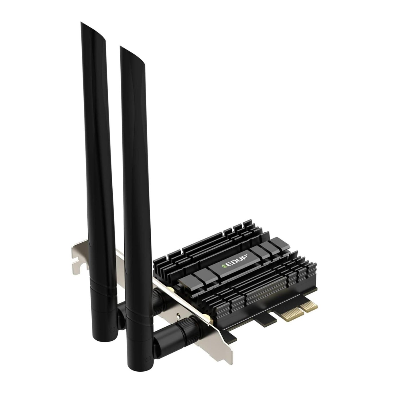 EDUP PCI-E WiFi 6 Network Card AX1800Mbps Bluetooth 5.2 Heat Sink 802.11AX 2.4Ghz/5.8Ghz Wireless PCIe Network Wi-Fi 6 Card PCI Express WiFi Adapters 6dBi Dual Band Antenna for Windows 11/10 64-bit