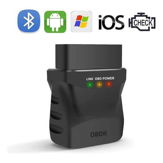 OBD2 Bluetooth 4.0 Diagnostic Scanner Code Reader for iPhone iOS Android iPad PC, Car Auto Odb2 OBD II Diagnostic Scan Tool for Check Engine Lights, Stable & Fast