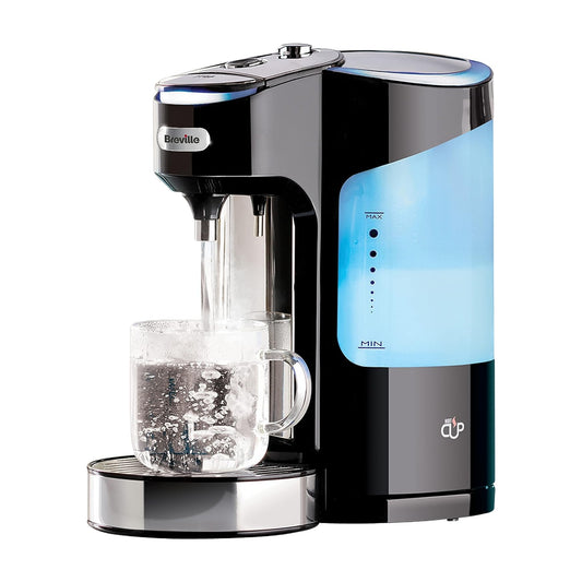 Breville HotCup Hot Water Dispenser | 3kW Fast Boil & Variable Dispense | 2.0L | Energy-efficient use | Gloss Black [VKJ318]