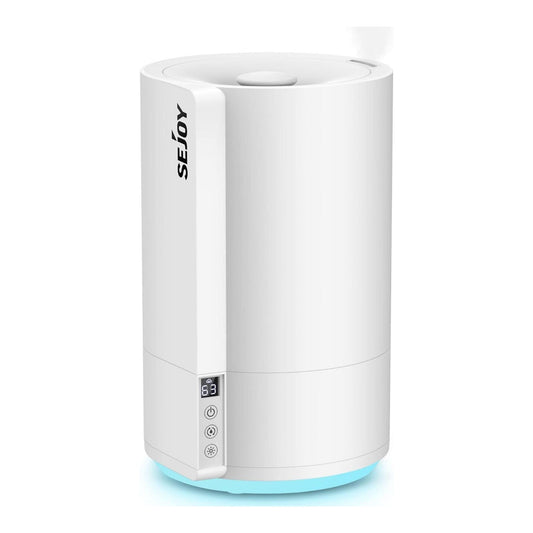 Sejoy Humidifiers for Bedroom Large Room, Cool Mist Humidifiers Quiet, Ultrasonic Air Humidifier for Baby Plant, 4L Top Fill, Smart Constant Humidity, Water Shortage Protection, 7-Color 3-Speed