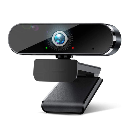 Webcam with Microphone - 1080P HD Aluminium Web Cam for Desktop, Mac, Laptop ,