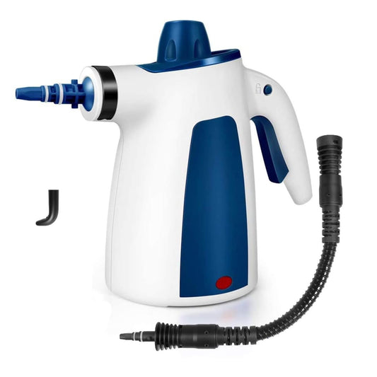 Like A New Mosche MS69 Steam Cleaner, Handheld Multi Purpose High Pressure Chemical Free Steamer 350ML Big Tank Size, Cleaning for Home/Toilet/Bathroom/Auto/Patio/Grout, Blue