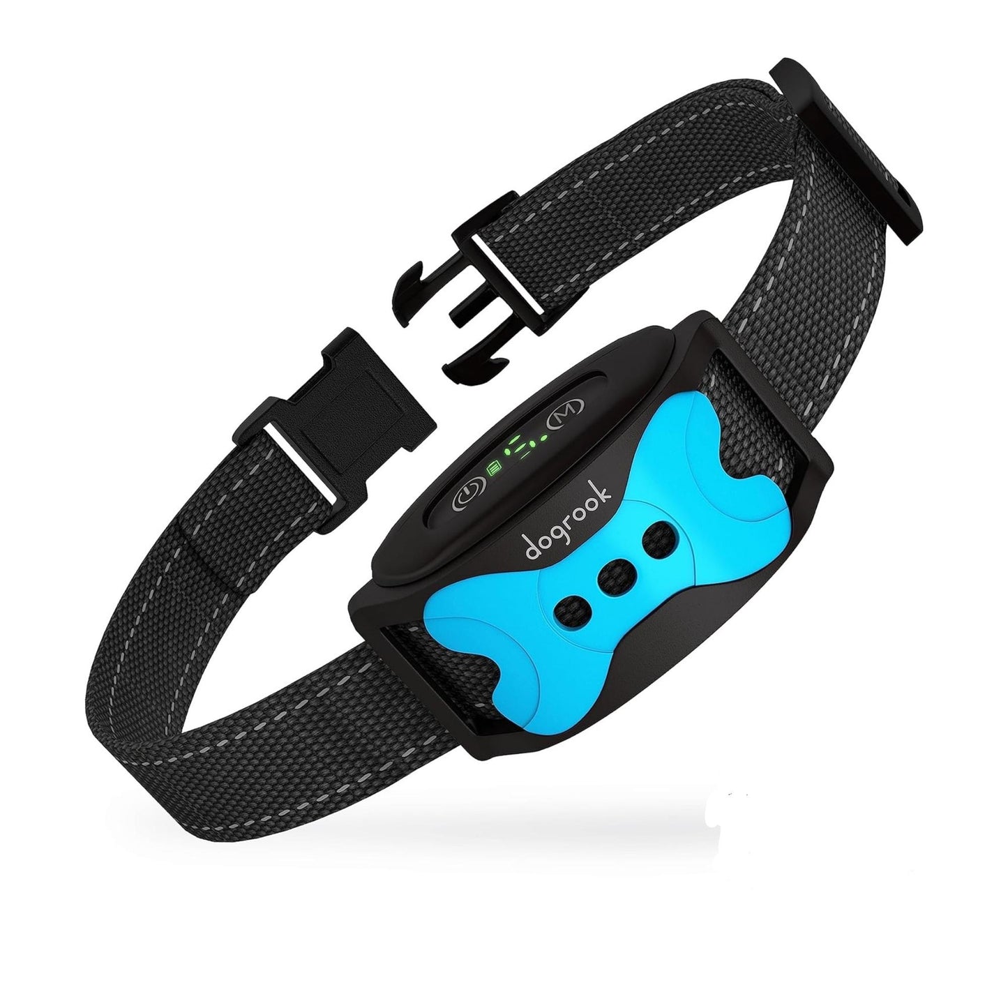 DogRook Dog Bark Collar - Rechargeable Smart Anti Barking Collar for Dogs - Waterproof No Shock Bark Collar for Small/Medium/Large Dogs - Anti Bark Collar for Dogs with 5 Sensitivity Levels