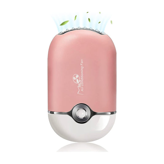 GreenLife® USB Rechargeable Portable Mini Fan Cooling Fan Bladeless Handheld Eyelash dryer Mini Handheld Fan Air Conditioning Blower for Eyelash Extension