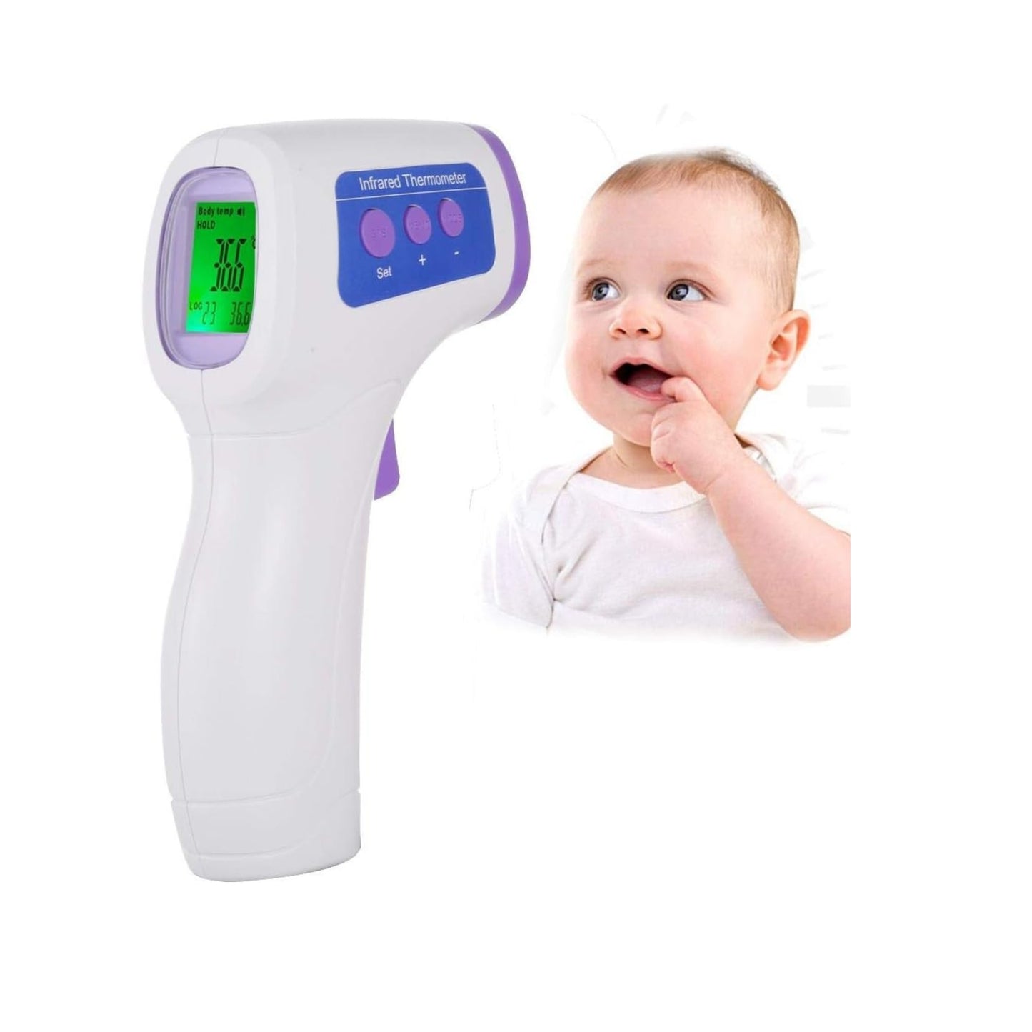 N/A jjyghjn TG8818H Non-contact Forehead Body Infrared Thermometer, Temperature Range: 32.0 degree C - 42.5 degree C