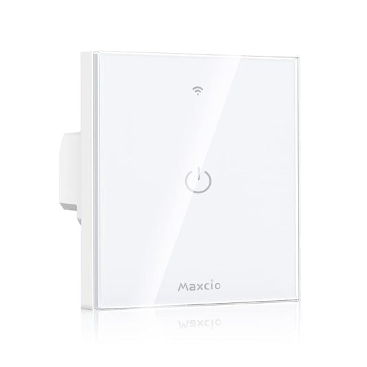 Smart Light Switch, Maxcio Smart Wall Light Switch 1 Gang 1Way, Works with Alexa Home, Smartlife APP Control, Timer/Schedule【Neutral Wire Required】