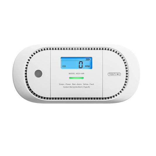 X-Sense Wireless Interconnected Carbon Monoxide Detector, Replaceable Battery Powered CO Alarm with Digital Display and Peak Value Memory, XC01-WR