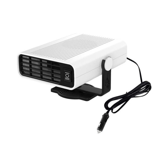 Car Defroster Defogger 12V/24V 120w Portable Car Heater Defrost Defroster Defogger Cooling and Heating Fan Warm Air Blower for Truck (Color Name : 12V White)