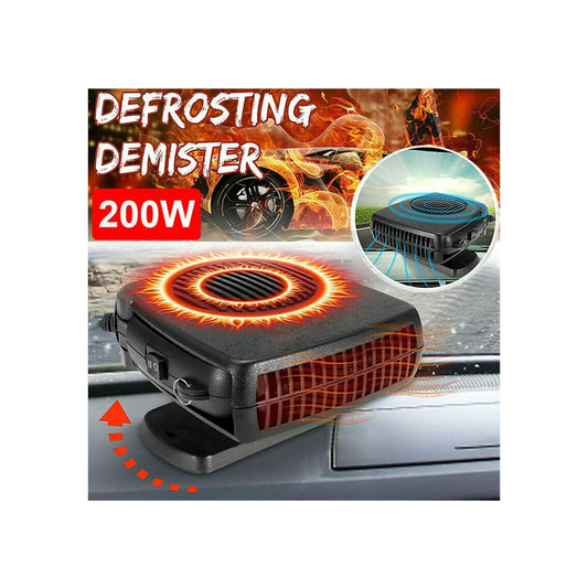 Uncommon 200W Electric Car Heater - 12V DC Heating Fan Defogger Defroster Demister Portable | Baga Goodies