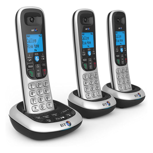 BT 2700 Nuisance Call Blocker Cordless Home Phone with Digital Answer Machine - Trio Handset Pack