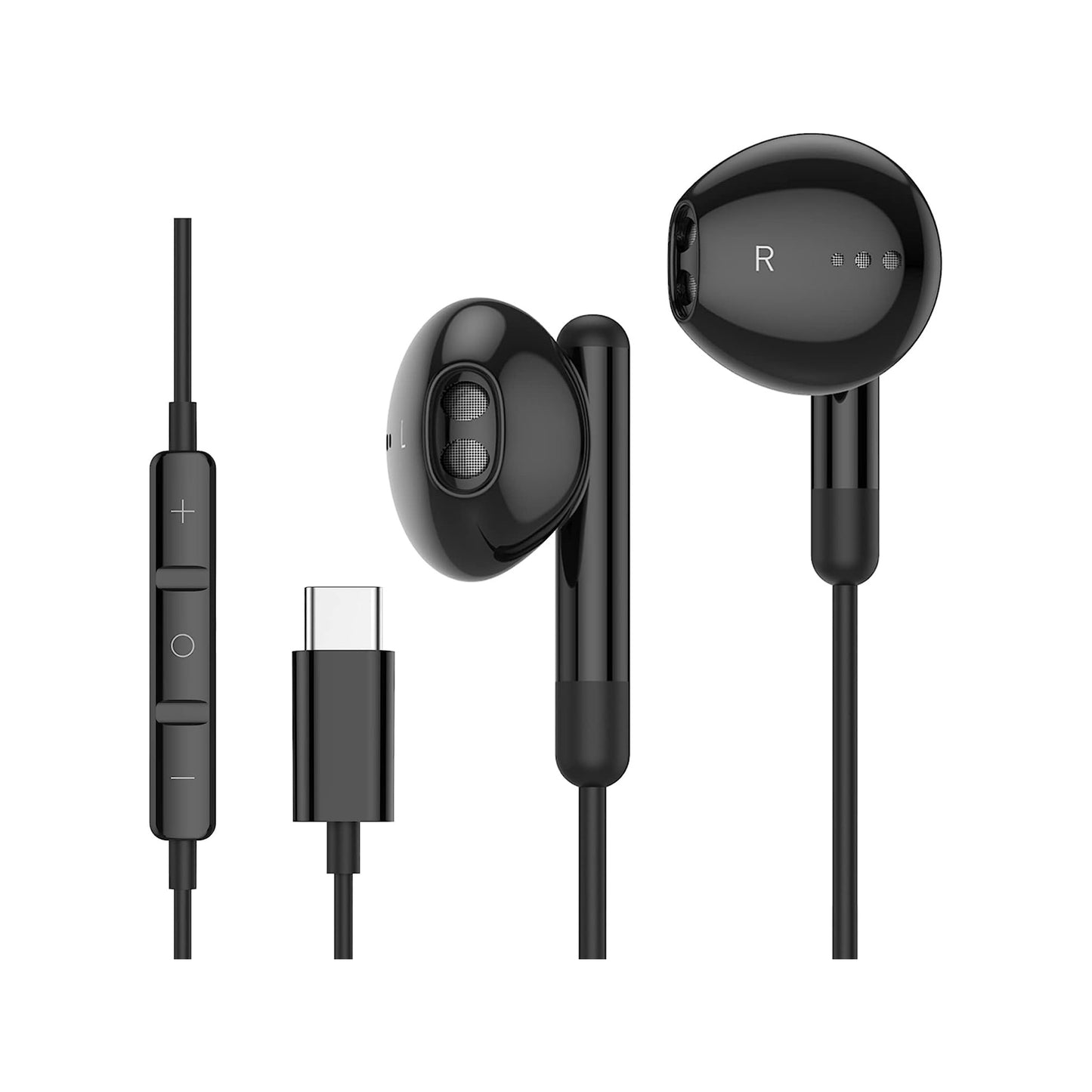 BENEWY USB C Headphone, USB Type C Earphones in-Ear USB C Earbuds Wired Headphones with Microphone and Volume Control for Samsung Galaxy S21 Ultra S20 FE Note 10 Google Pixel 6 Pro 5 4XL Oneplus 9 8T