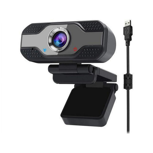 Webcam for PC, USB Camera with Microphone Plug Play Built-in Mic Full Ultra HD 1080P Web Camera Video Cam Video Calling Conferencing Streaming for Desktop/Computer/Mac/Laptop/MacBook