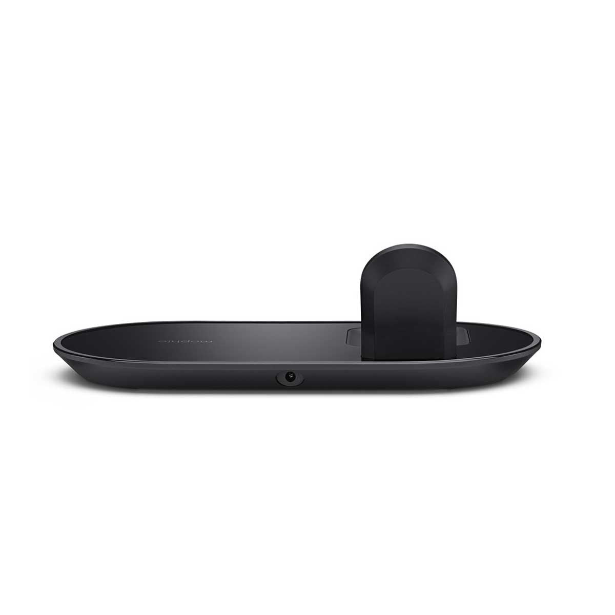 Mophie 3 in 1 Wireless Charge Pad - Qi Wireless 7.5W Charging Pad for Apple iPhone, Airpods, and Apple Watch - Polished Black