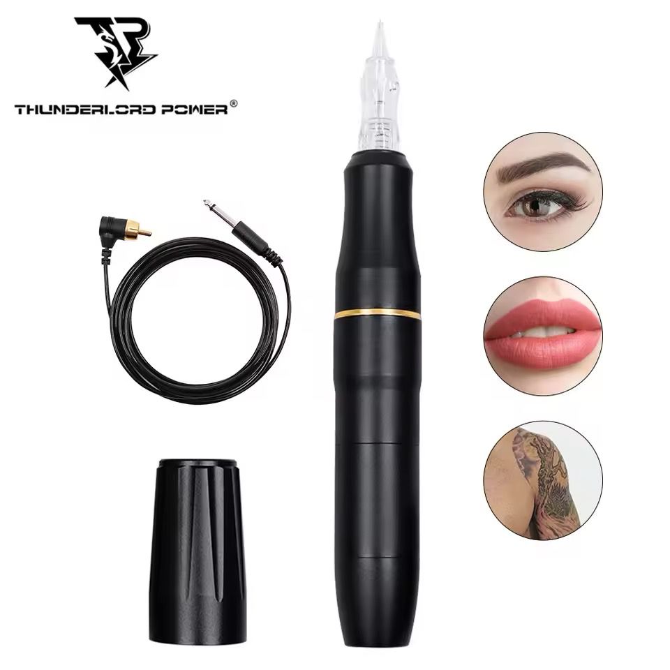 Tattoo Permanent Makeup Machine Pen Double Head Pen Eyebrow Machine for Permanent Makeup Lips Eyeliner Permanent Makeup Machine