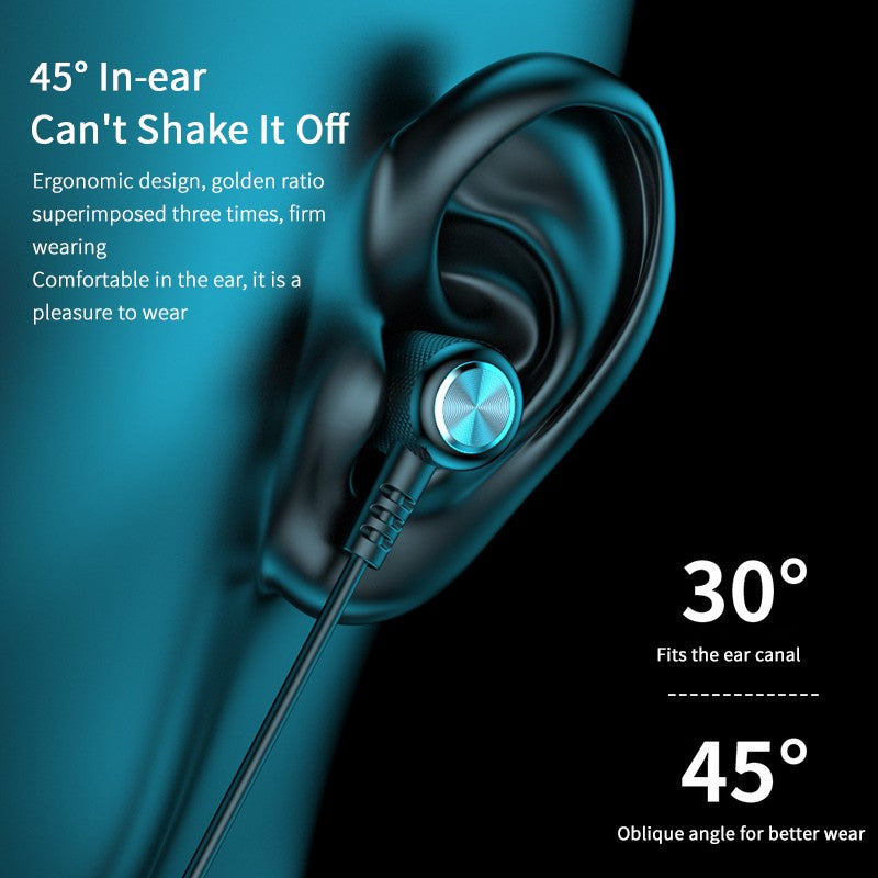 Wireless Bluetooth5.2 Headphones Long Standby Business Headset Neck Hanging Waterproof Sport Earphones Stereo HiFi Noise Reduction In Ear Earbuds with Microphone