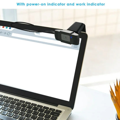 1080P Web Camera Laptop Computer USB Driver-free Webcam with Mic for Teleconferencing Live Streaming