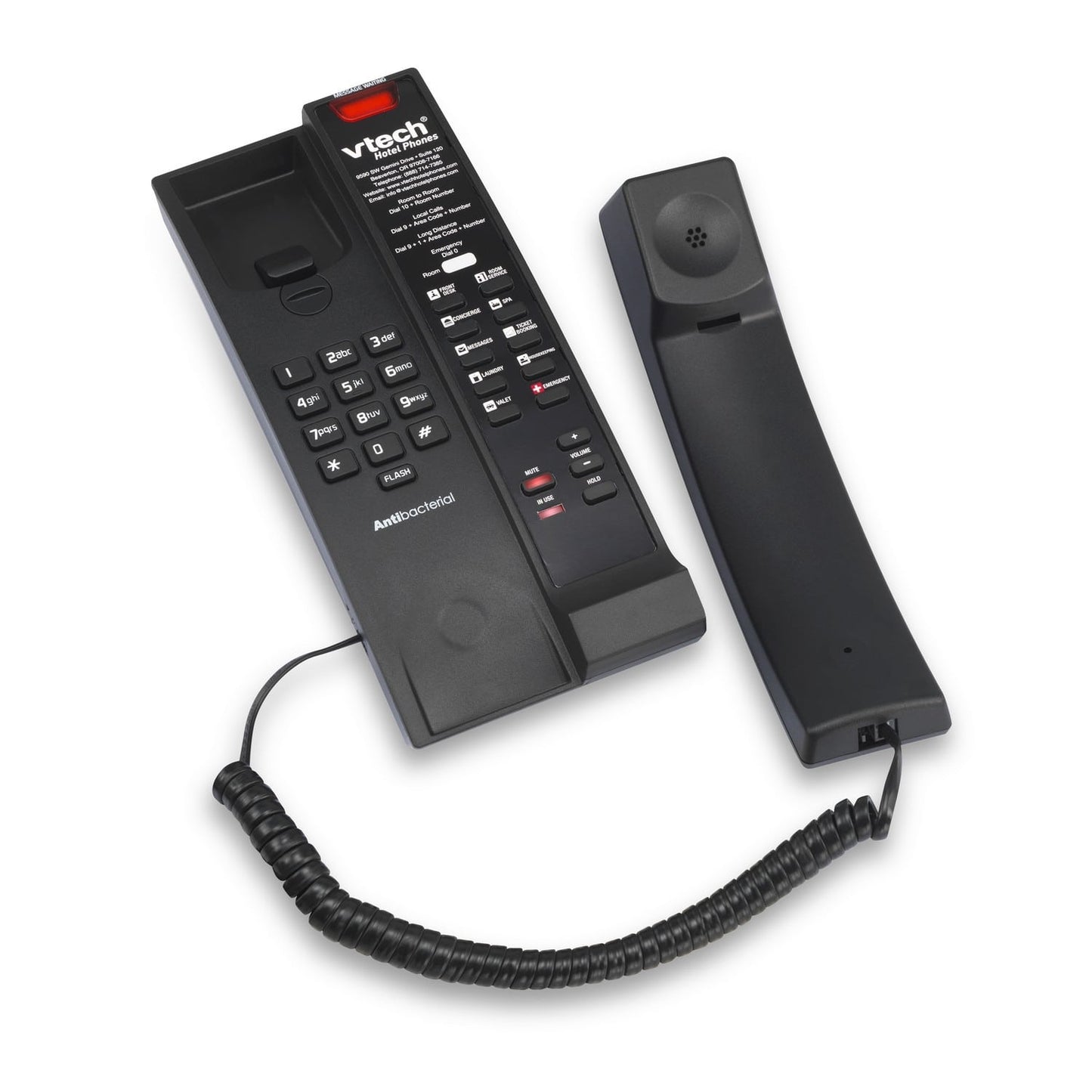 Vtech 1-Line Contemporary Analog Accessory Petite Phone CTM-A241P