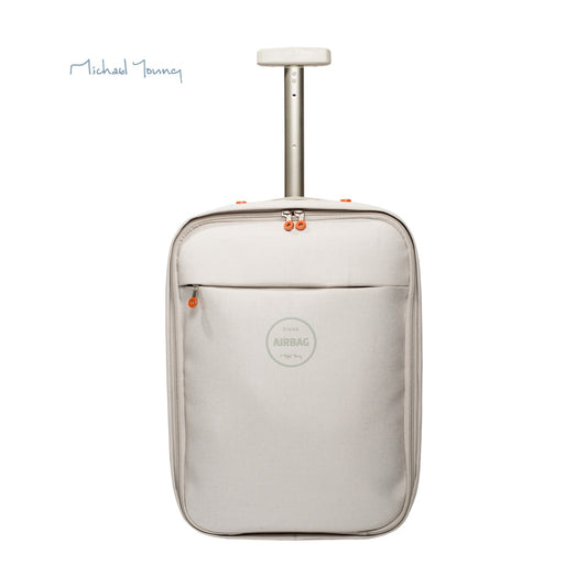 Michael Young Zixag Airbag lightweight cabin sized travel bag two bags in one, hard and soft materials in aviation luggage