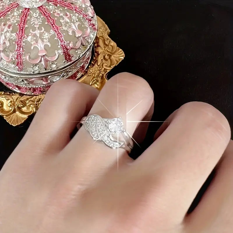 1pcs New Fashion Angel Wings Ring Couple Ring