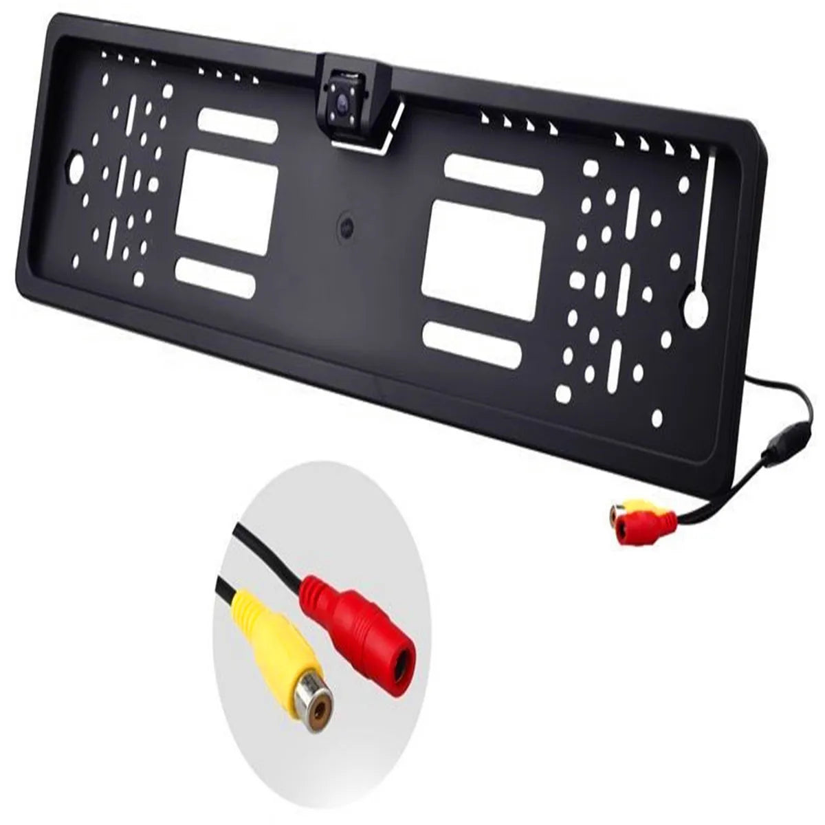 European Style 170° 4LED Car License Plate Frame Rear View Backup Camera Auto Reverse