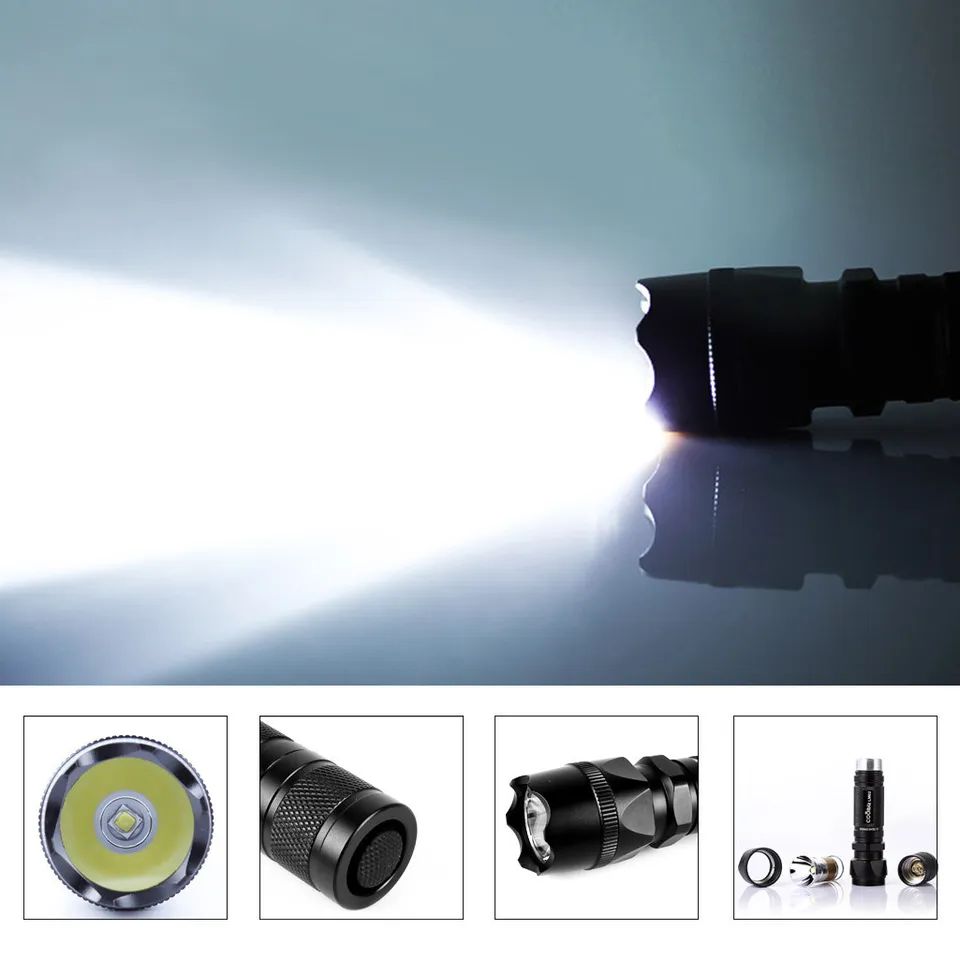 LM02 Highlight Outdoor Tactiacl Long Shot Flashlight Camping and Hiking Lights