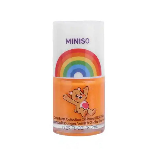 MINISO  Water-Based Nail Polish – Non-Toxic, Peel-Off Formula, Quick-Dry, Odor-Free, Safe for Kids & Adults, Long-Lasting Shine, Easy Removal Without Acetone .