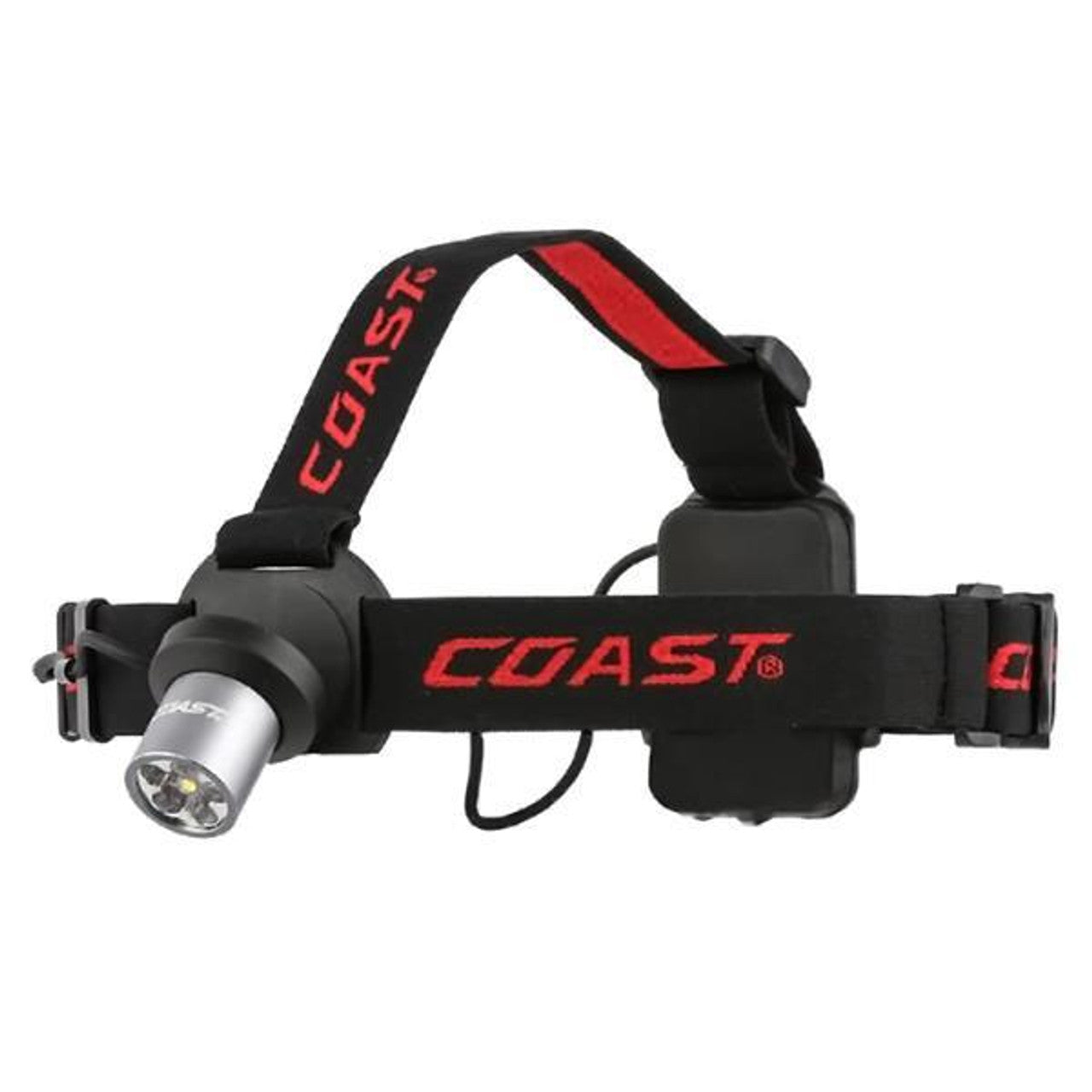 COAST® HL4 144 Lumen Utility LED Headlamp with Hinged Beam Adjustment and Hard Hat Compatibility, black
