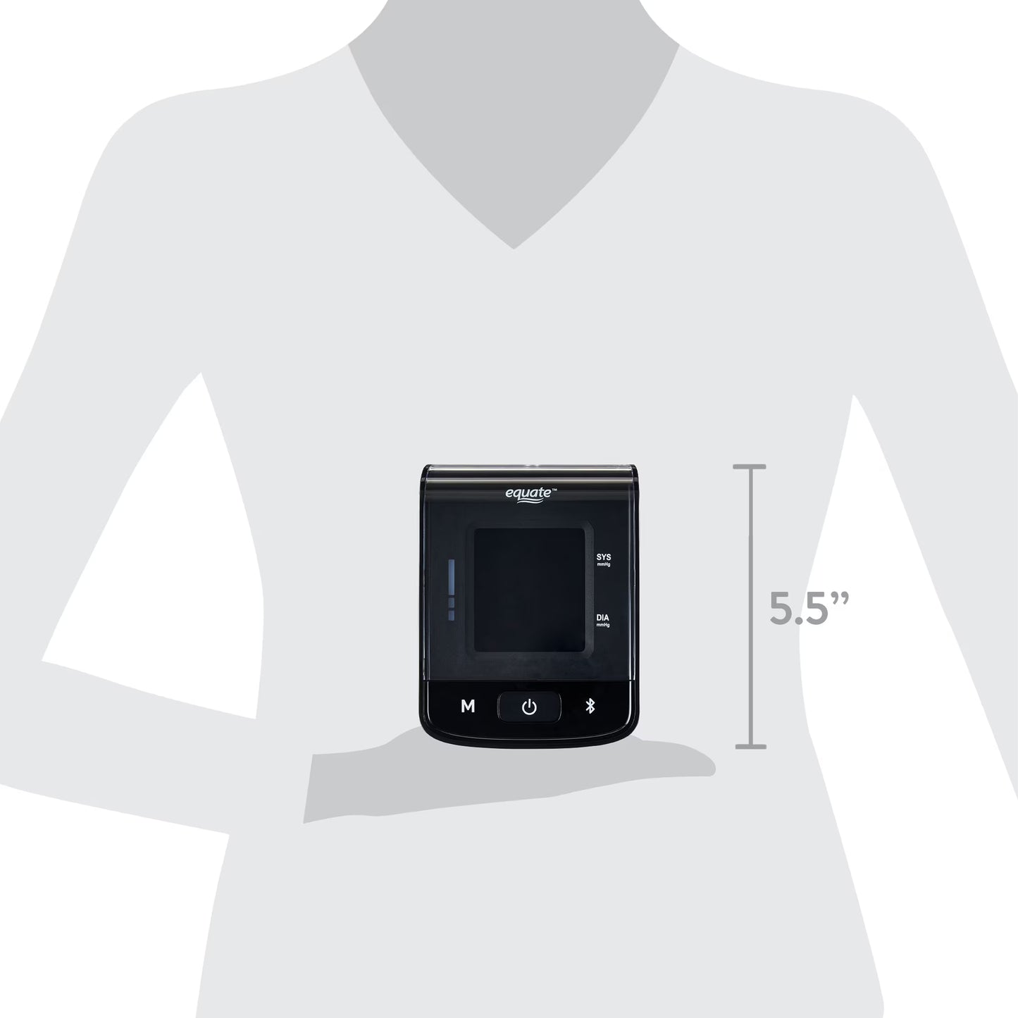 Equate Premium Upper Arm Blood Pressure Monitor and Wide Range Arm Cuff with Bluetooth Wireless Technology, Voice Readout Technology and Irregular Hearbeat Detection