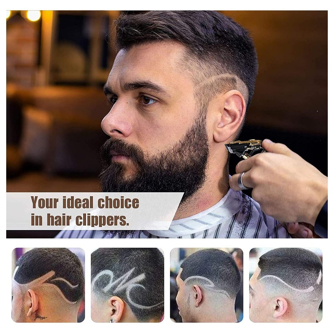 DALING DL - 1676 Professional Hair Clipper, Electric Beard Trimmer Mens Hair Clippers Cordless with LCD Screen Sharp Titanium Precision Trimmer Haircut for Families and Barber - Gulybaba - Genuine products online Marketplace in Pakistan