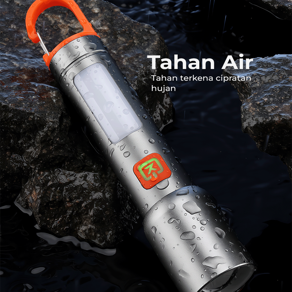 New High-Power Flashlight - 7 Mode Portable Troch , 300LM Super Bright, and Durable, a Great Outdoor Helper for the Whole Family