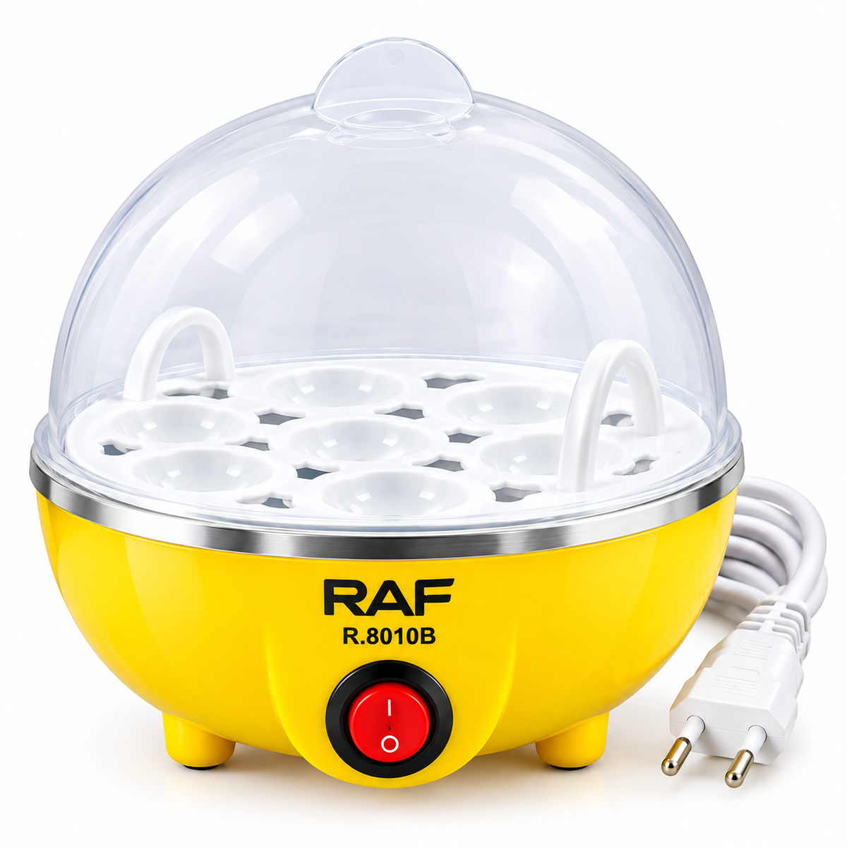 RAF egg boiler Household 350W Automatic Rapid Time Adjustable Electric Egg Boiler cook 7 eggs