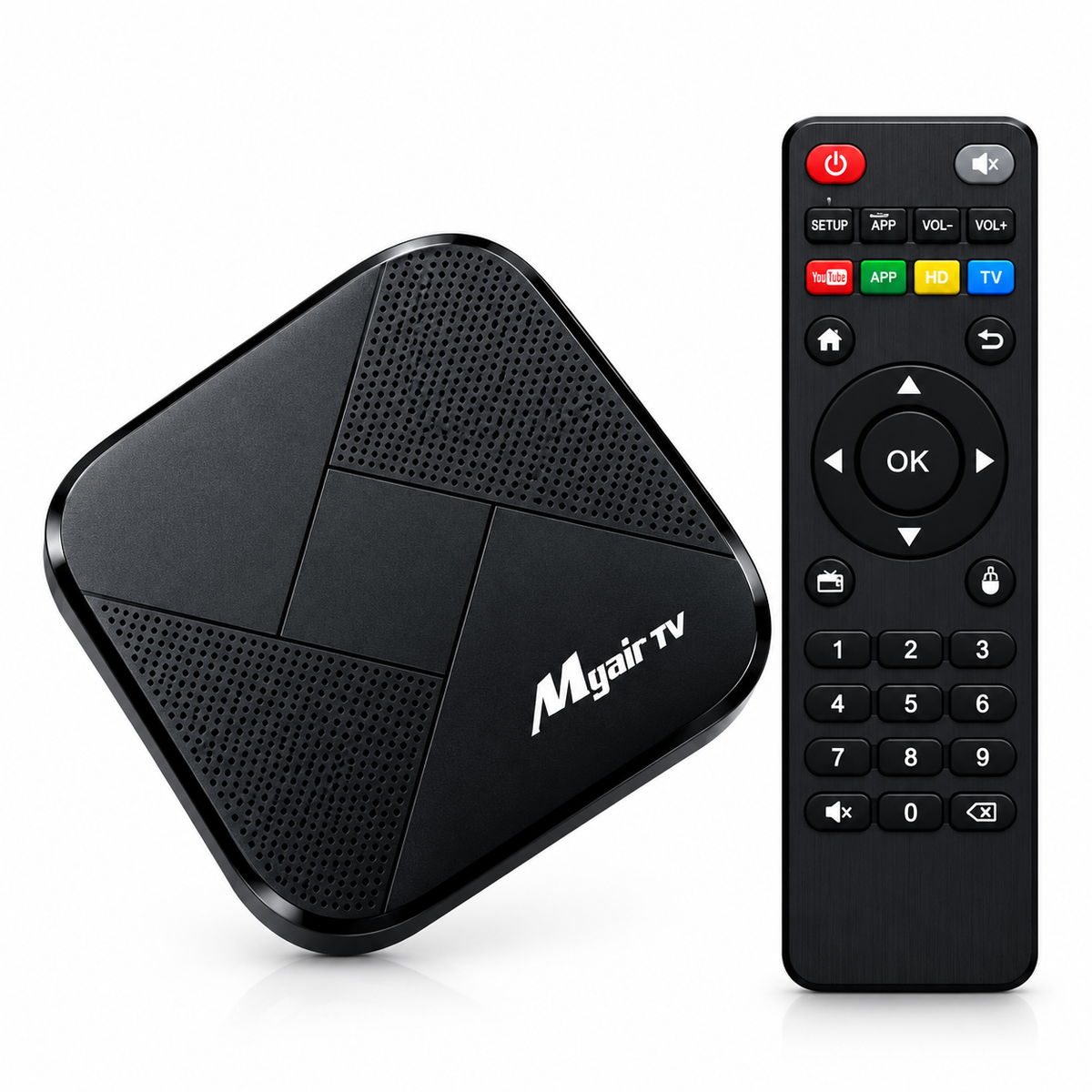 Mygair TV 4K Ultra HD Android TV Box 8GB RAM 128GB ROM with Remote – Wi-Fi, Bluetooth & Google Play