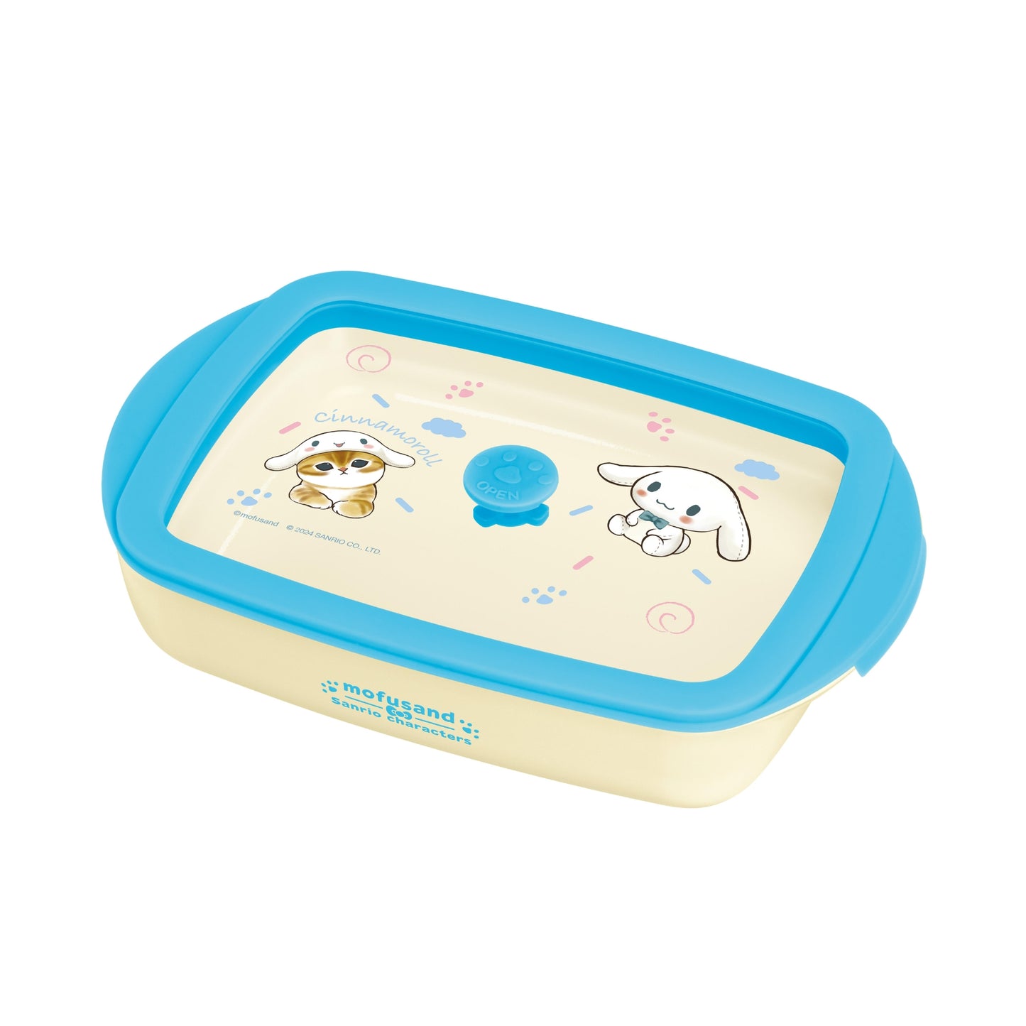 Hello kitty air tight food container 800ml capacity borosilicate glass 0° to 180° temperature tolerance Food grade material microwave and oven safe
