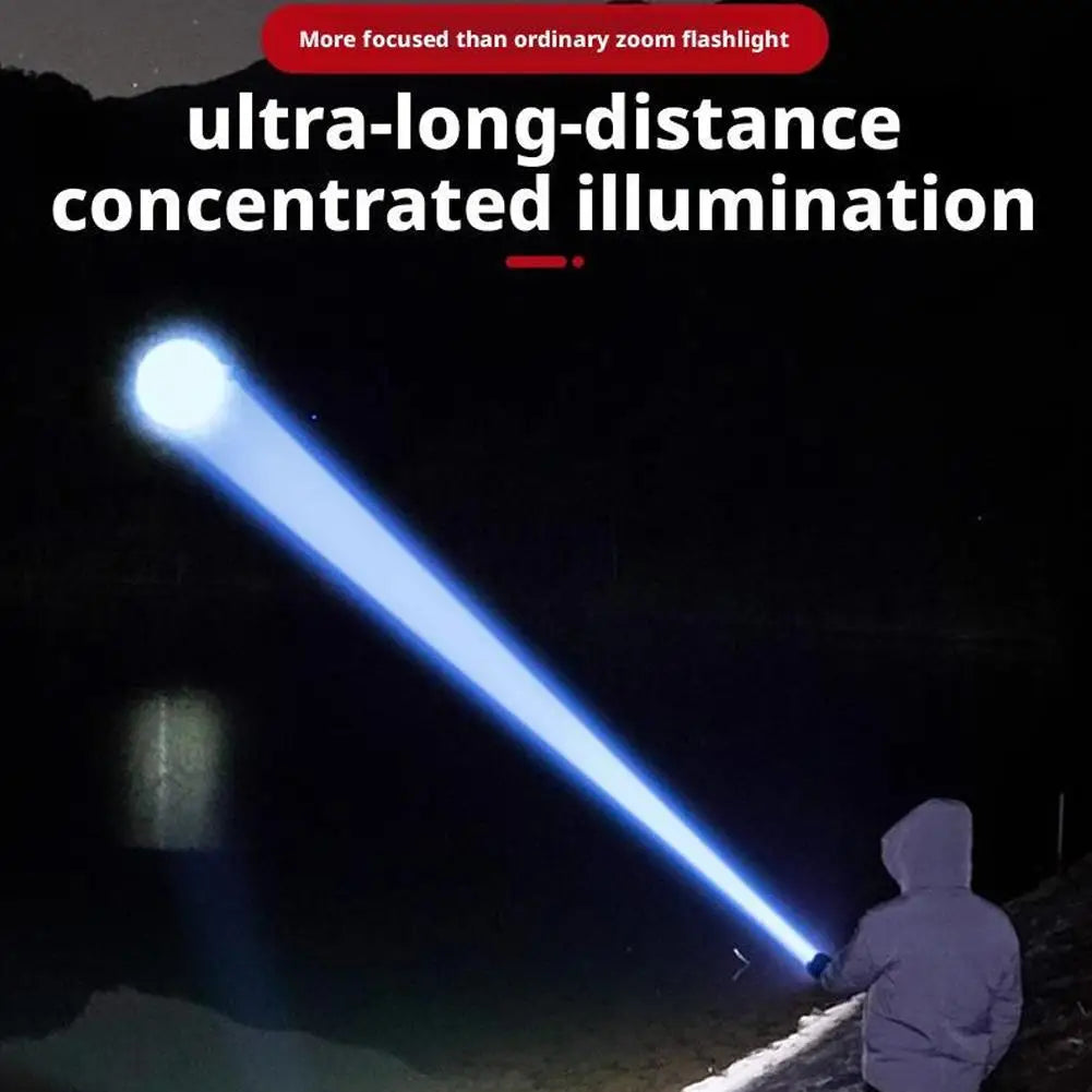 New High-Power Flashlight - 7 Mode Portable Troch , 300LM Super Bright, and Durable, a Great Outdoor Helper for the Whole Family