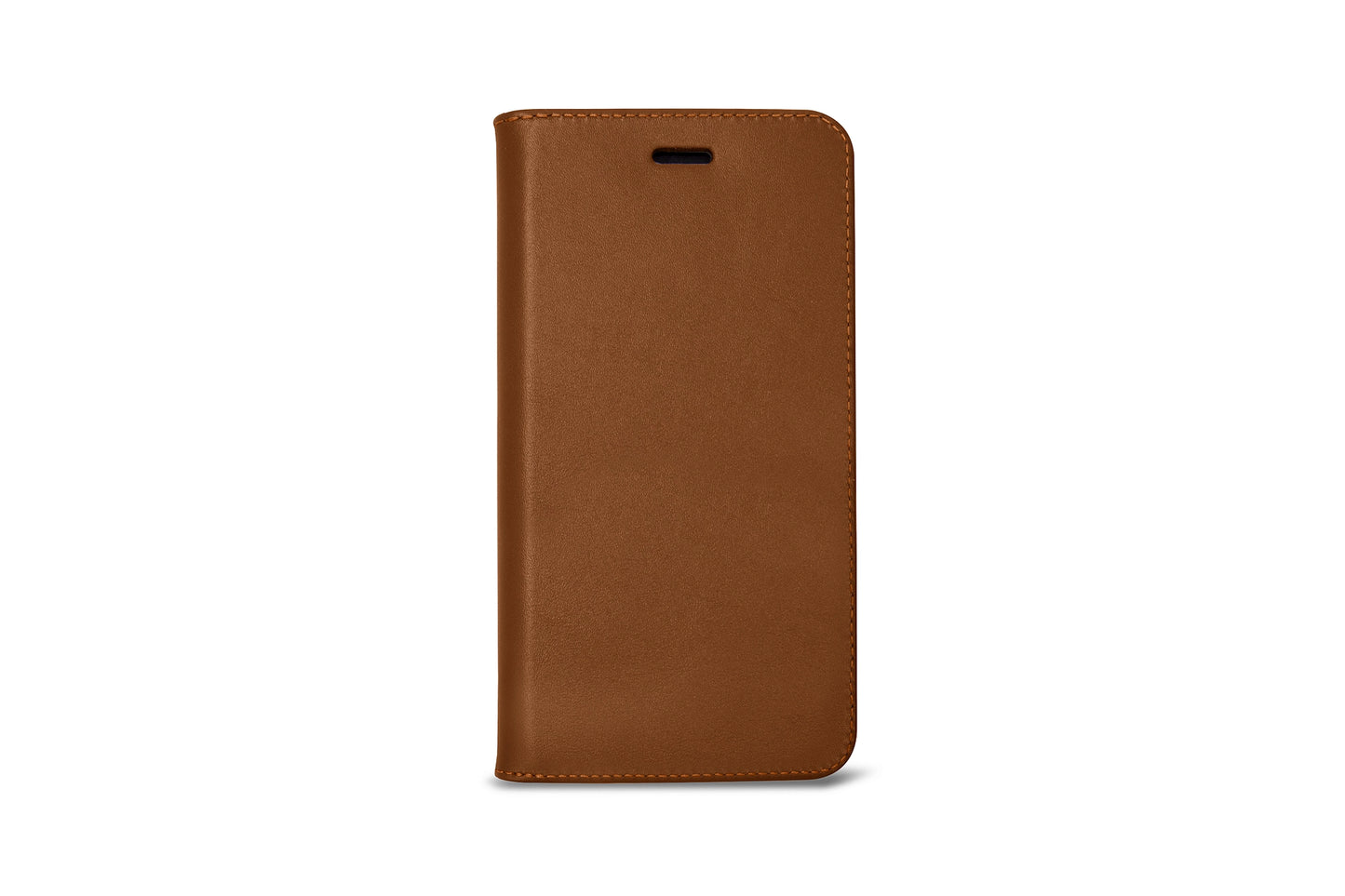 LUCRIN Wallet Case for iPhone 11 Black / Brown -  Smooth Leather