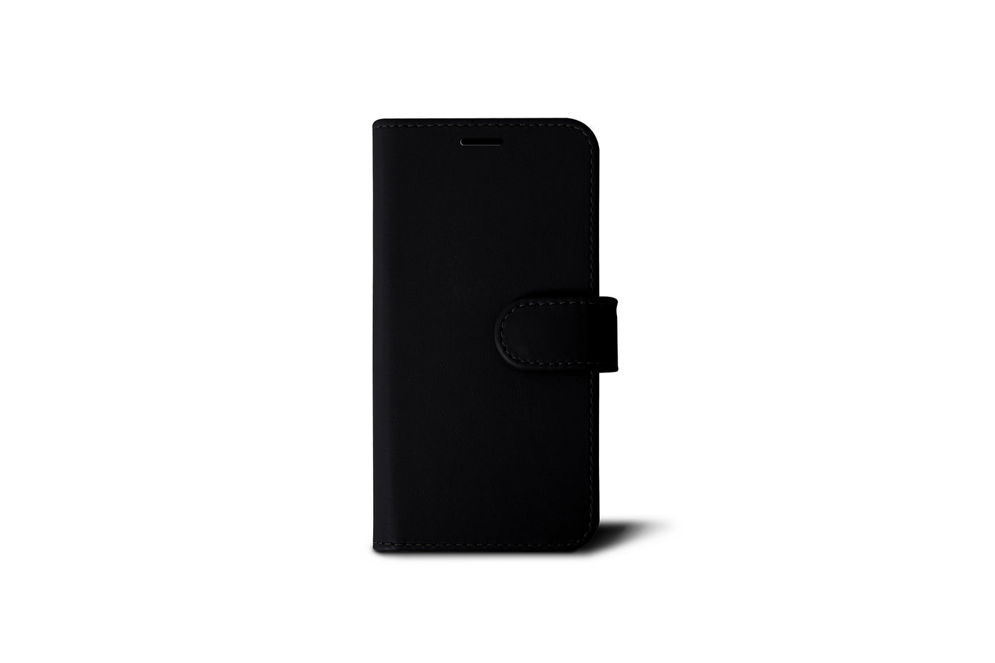 LUCRIN Wallet Case for iPhone 11 Black -  Smooth Leather