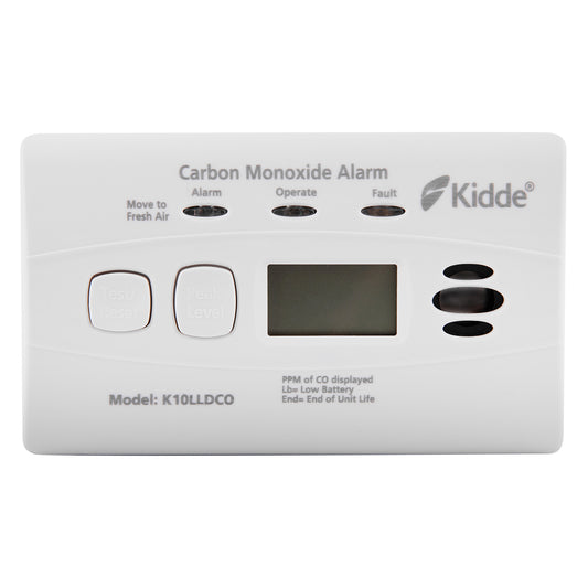 10 Year Longlife Battery Carbon Monoxide Alarm with Digital Display - Kidde K10LLDCO