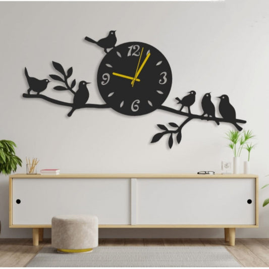 3d Wooden Wall Clock wall décor Bird on dial Wooden Wall Clock for Home and Offices