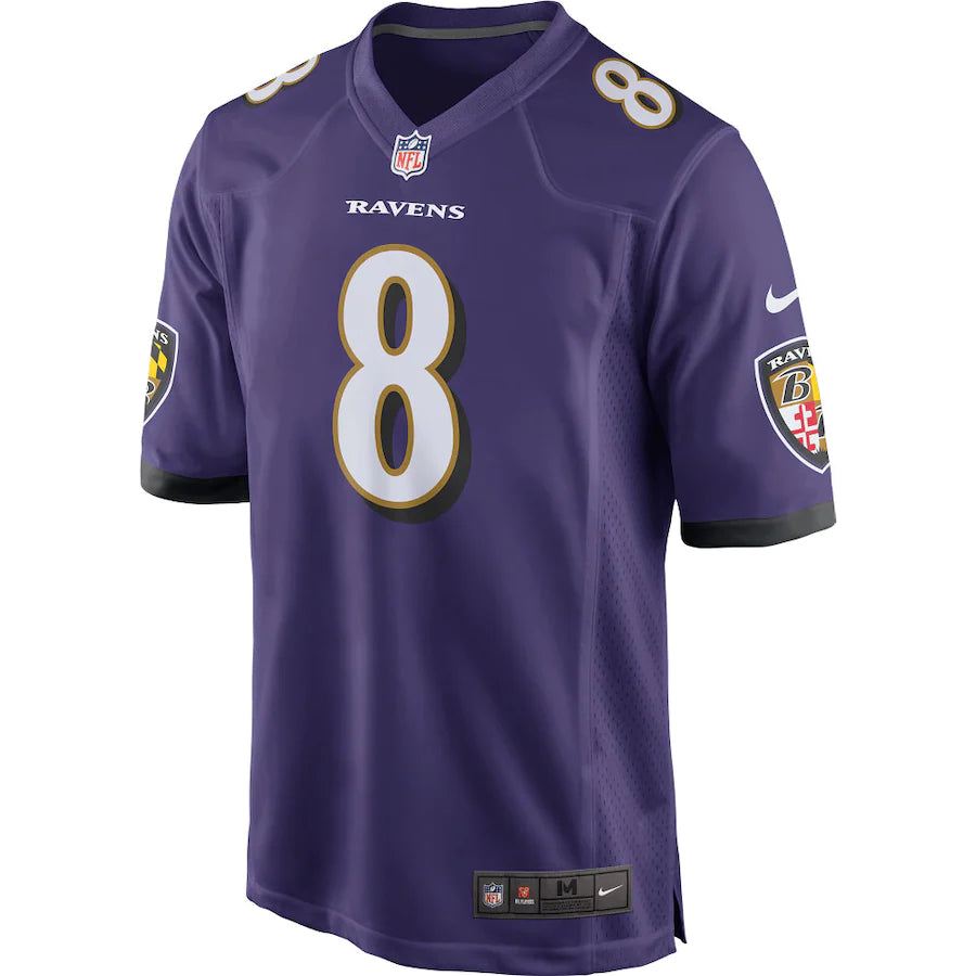 Men's Nike Lamar Jackson Purple Baltimore Ravens Game Player Jersey