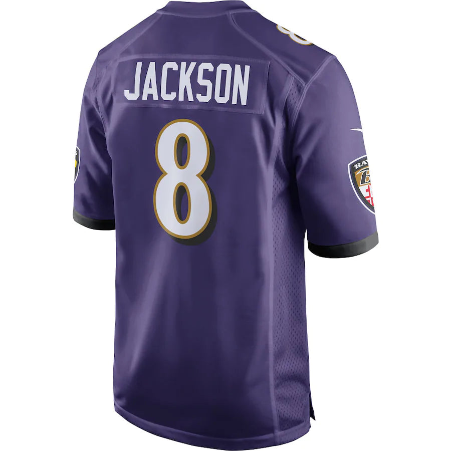 Men's Nike Lamar Jackson Purple Baltimore Ravens Game Player Jersey