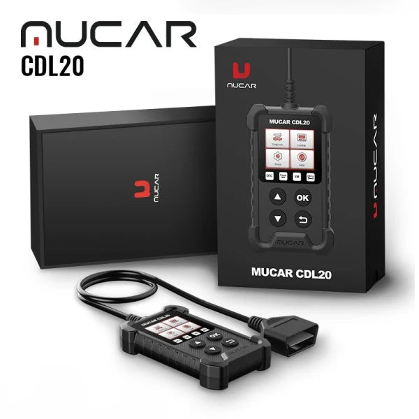 MUCAR CDL20 Universal OBD2 Scanner, Check Engine Car Code Reader with Full OBD2 Functions, Vehicle Info/MIL/EVAP/Freeze Frame/DTC Library, Diagnostic Scan Tool for All OBD II & EOBD Cars After 1996