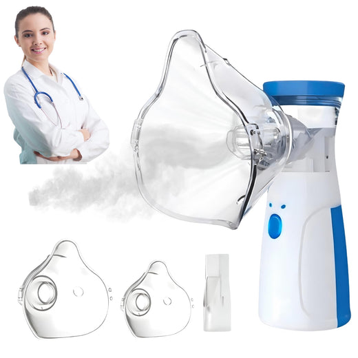 Nebulizer, Portable Mesh Nebulizer for Adults & Kids, Handheld Nebulizer with Low Noise, Fast Mist Therapy for Cough, Cold & Asthma, Portable Nebulizer for Home Use, Nebulizer, Mesh Inhalators