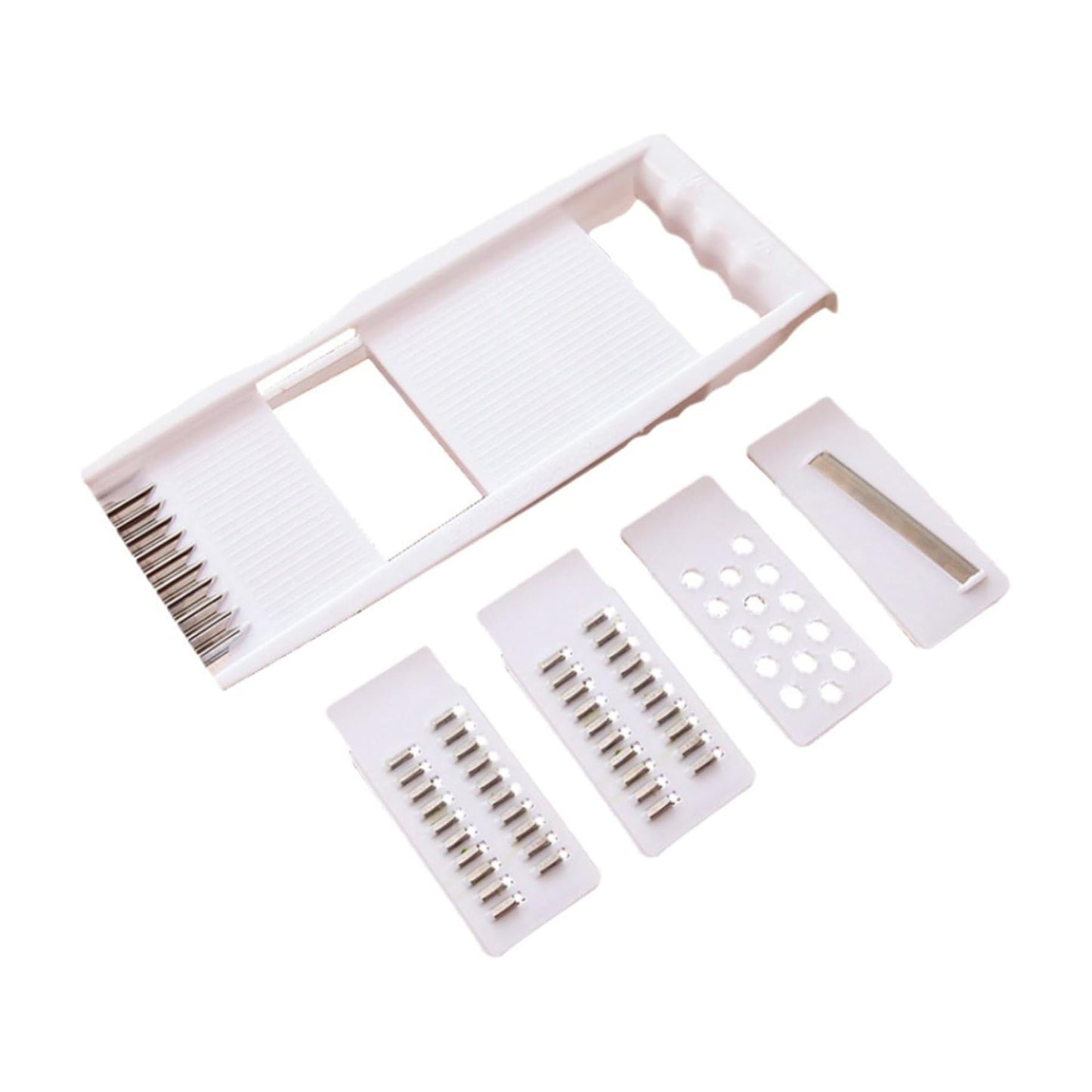 4 in 1 Vegetable Cutter, Multifunctional Vegetable Cutter Kitchen Shredder Manual Slicing Wiping Machine Large Cabbage Shredder Household Hand Shredder Slicer Rotary Vegetable